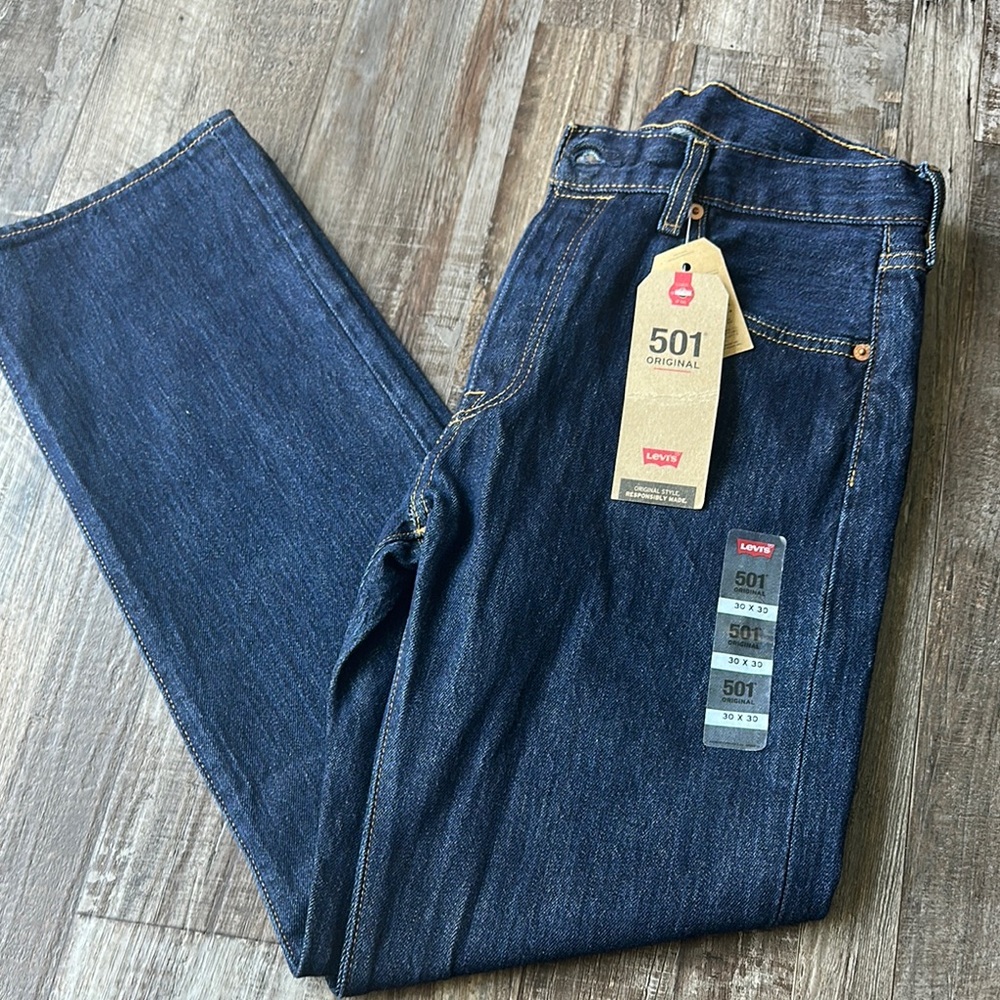 Levi's Blue Straight Jeans Classic Denim